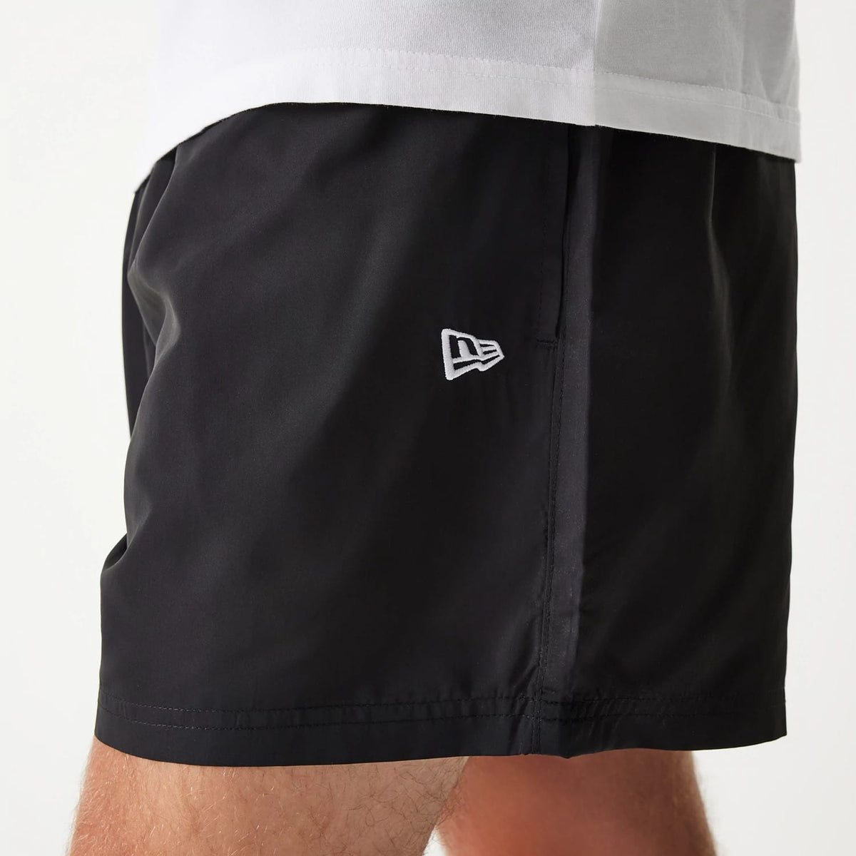 New Era Black Swim Shorts-klyvox