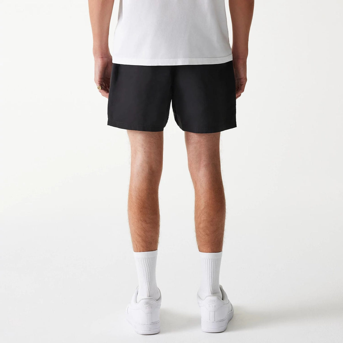 New Era Black Swim Shorts-klyvox