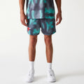 Chicago Bulls NBA All Over Print Green Shorts-klyvox