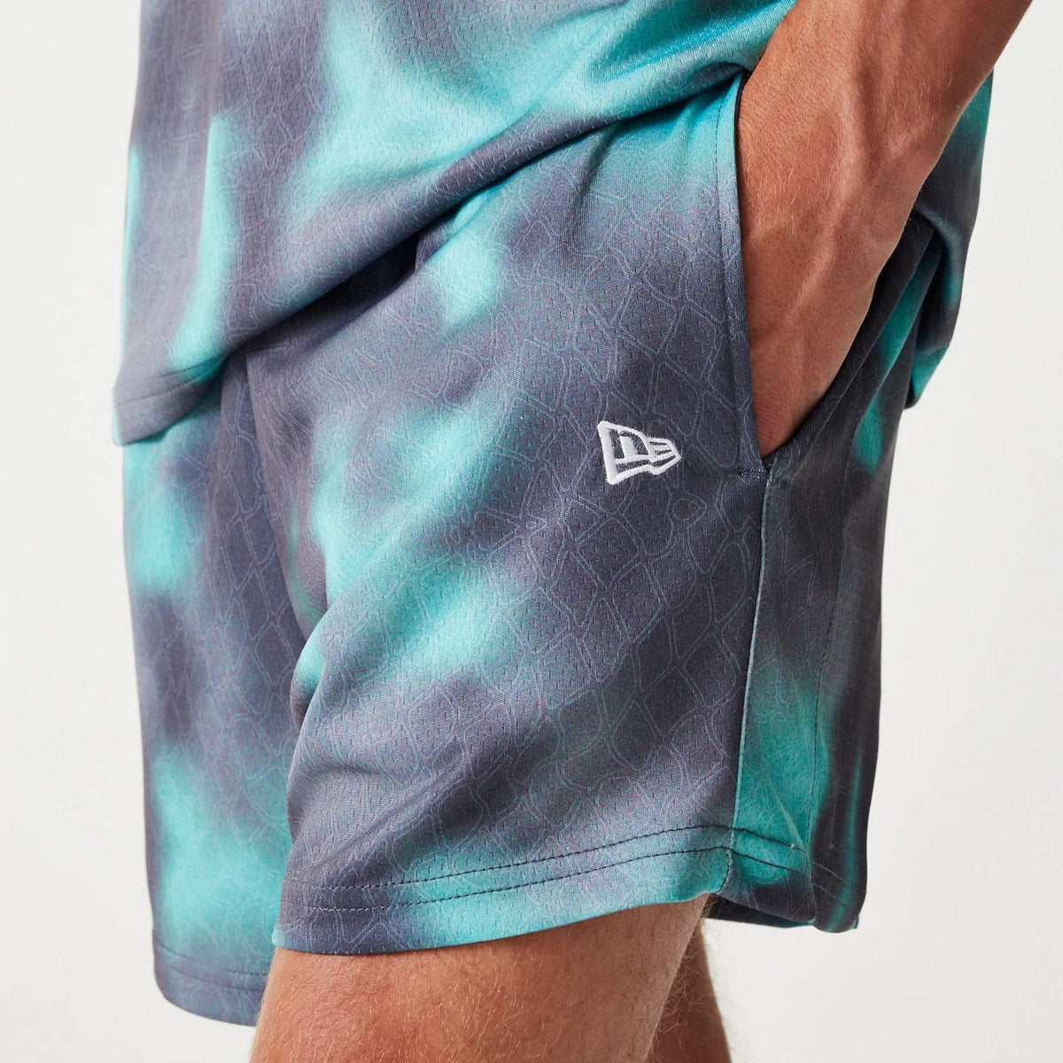 Chicago Bulls NBA All Over Print Green Shorts-klyvox