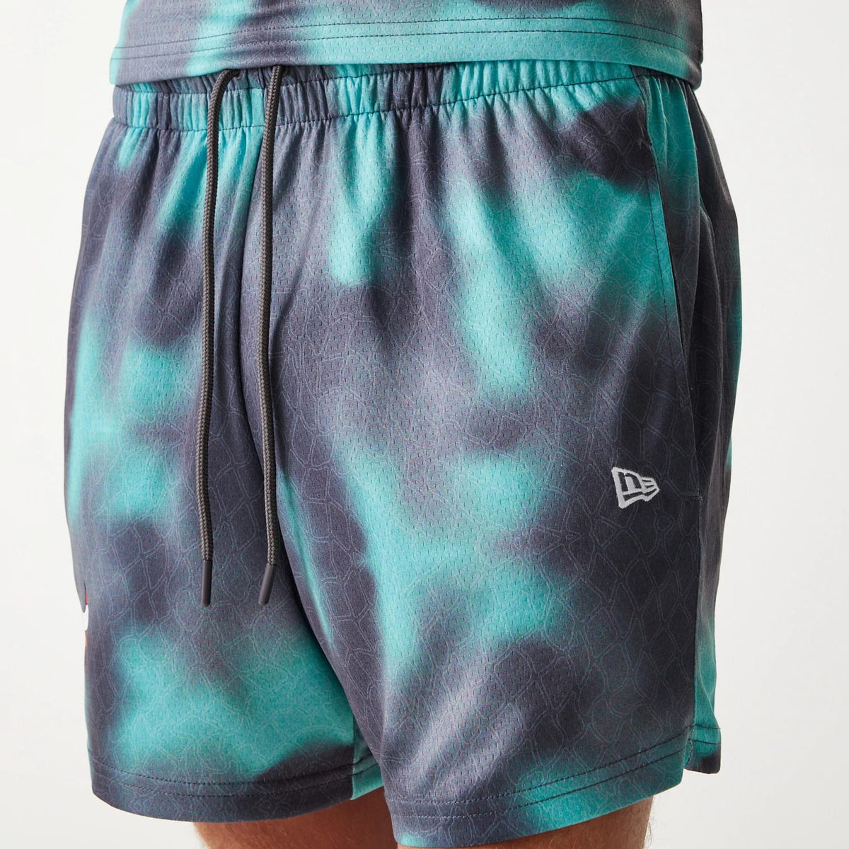 Chicago Bulls NBA All Over Print Green Shorts-klyvox