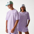 New Era Waffle Pastel Purple Oversized T-Shirt-klyvox