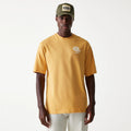 New Era Graphic Beige Oversized T-Shirt-klyvox