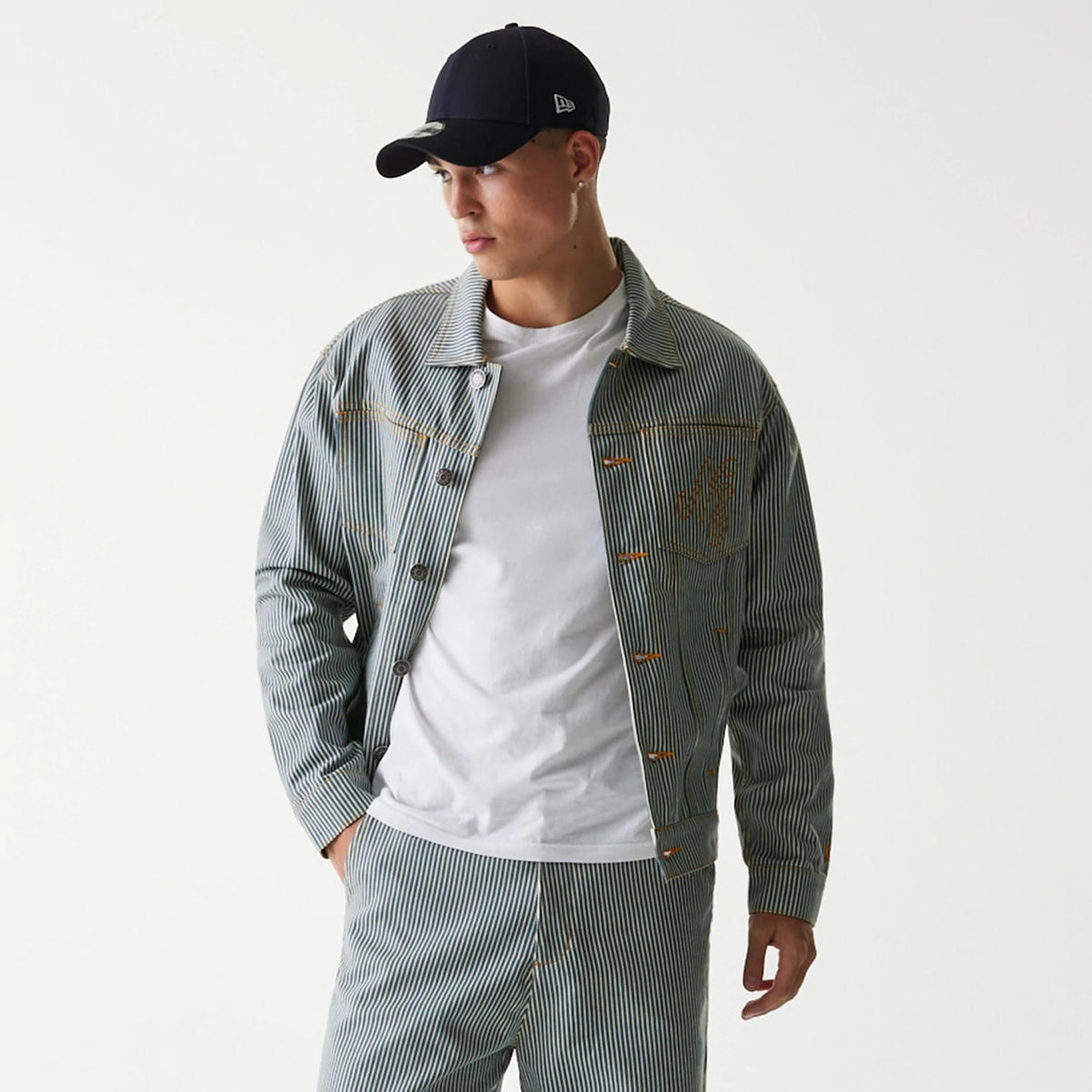 New Era Blue Denim Jacket-klyvox