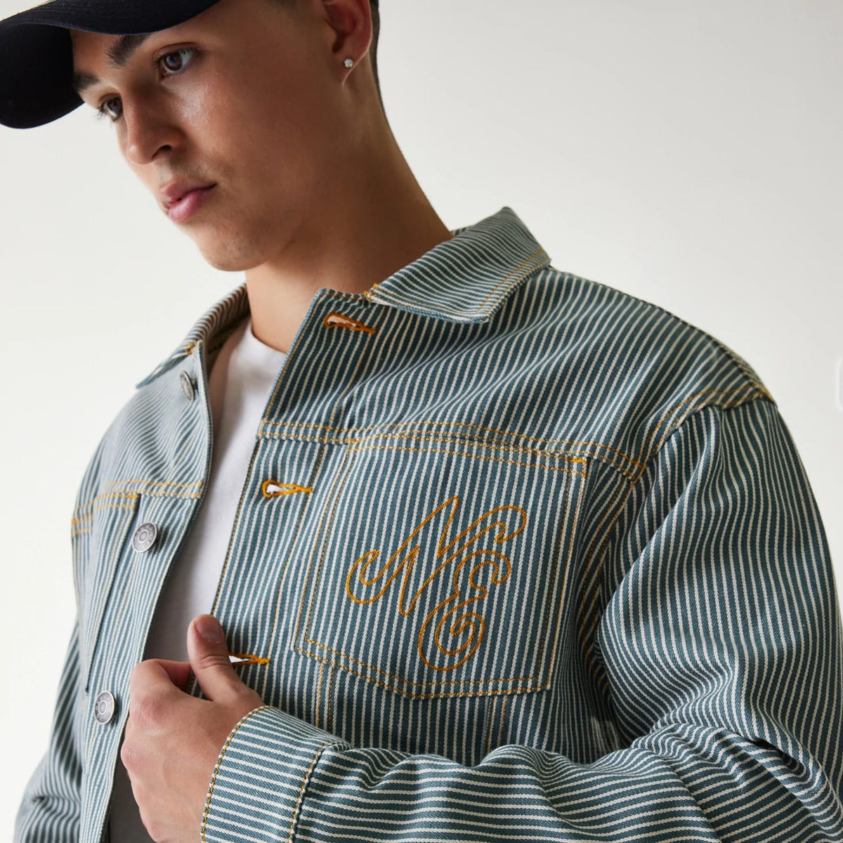 New Era Blue Denim Jacket-klyvox
