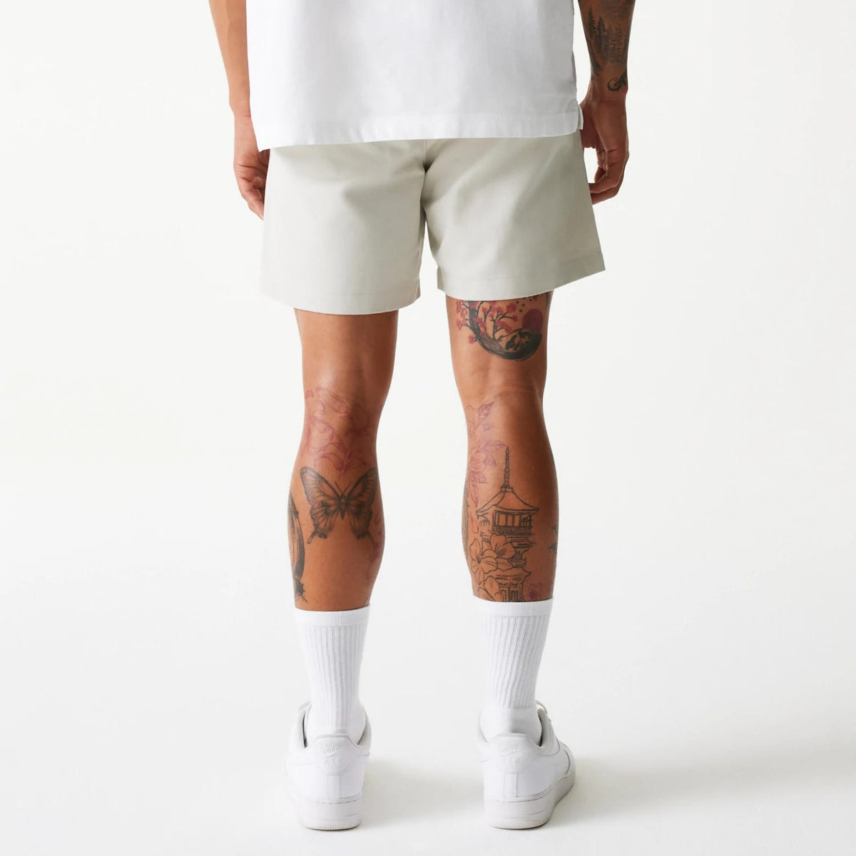 New Era Cream Chino Shorts-klyvox
