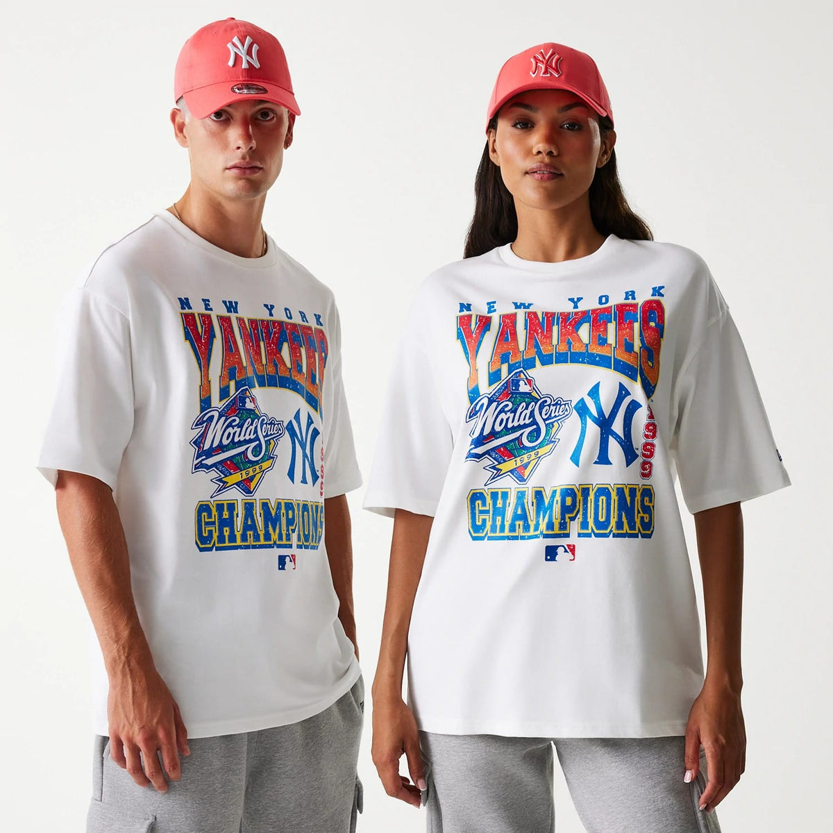 New York Yankees MLB World Series White Oversized T-Shirt-klyvox