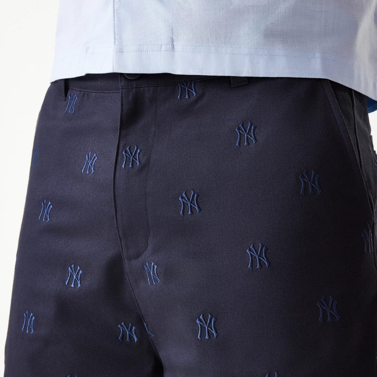 New York Yankees MLB Monogram Navy Shorts-klyvox