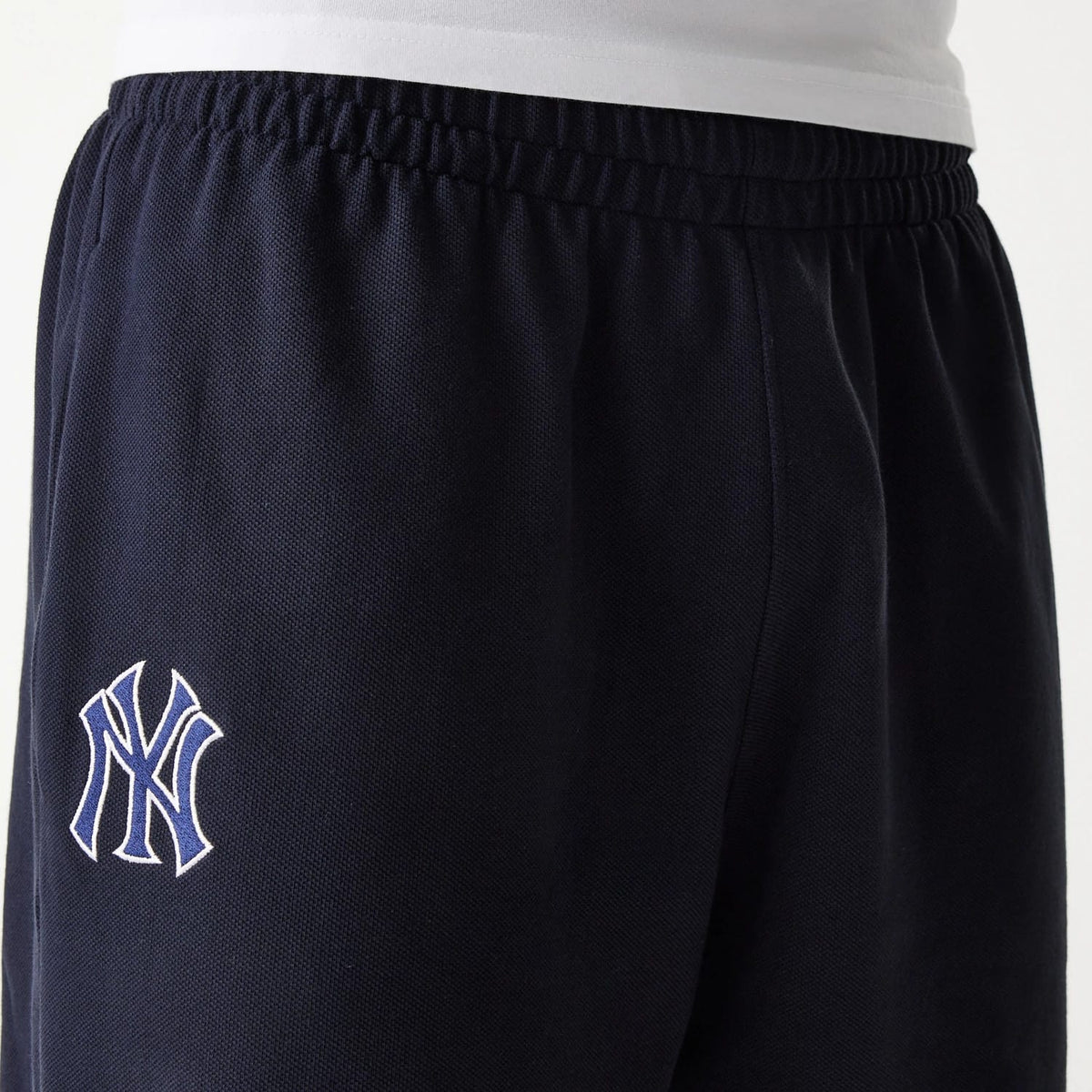 New York Yankees MLB Pique Navy Shorts-klyvox
