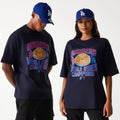 LA Dodgers MLB World Series Navy Oversized T-Shirt-klyvox