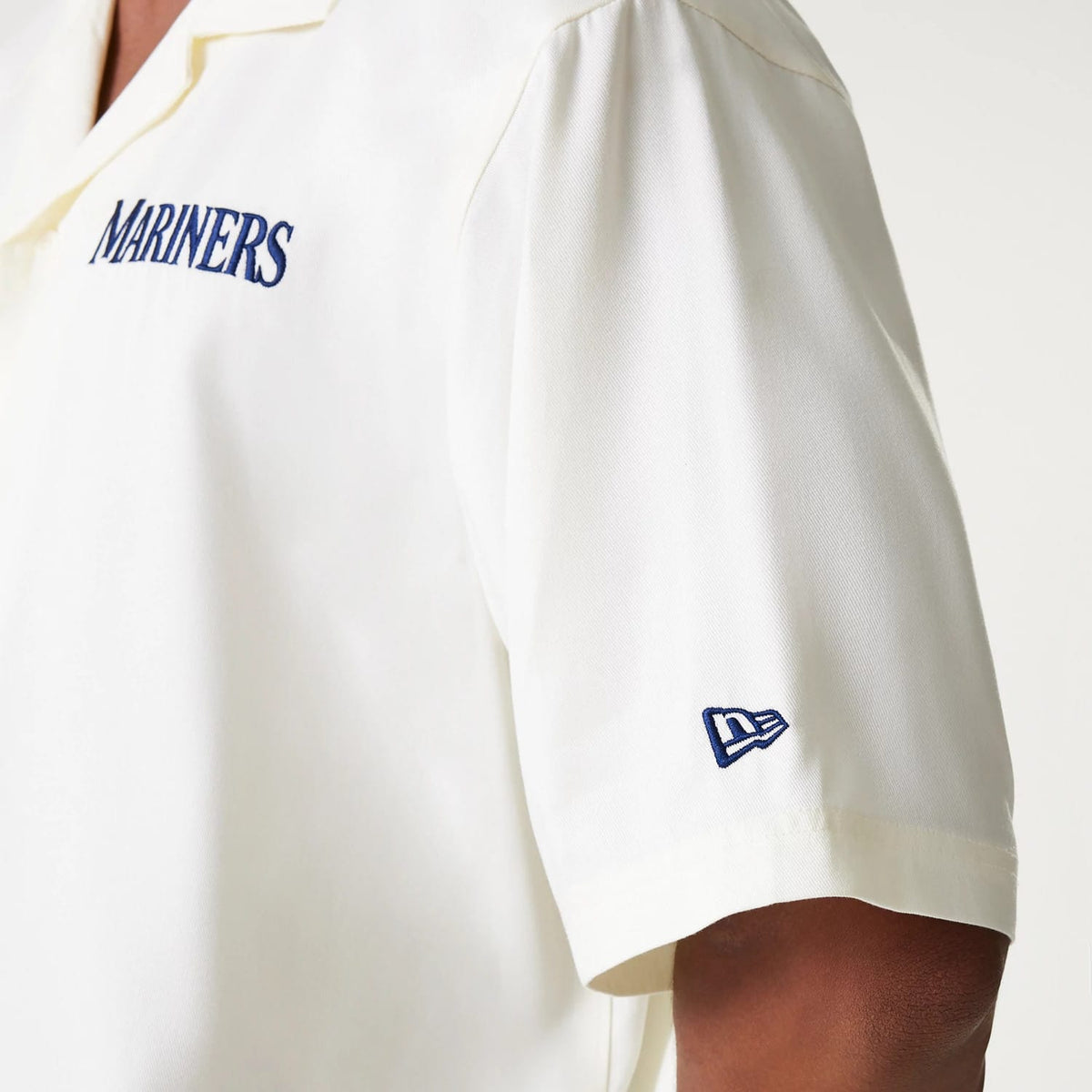Seattle Mariners MLB Graphic Open White Revere Short Sleeve Shirt-klyvox
