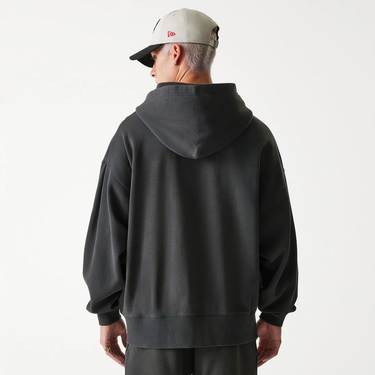 Chicago Bulls NBA Washed Grey Full Zip Hoodie-klyvox