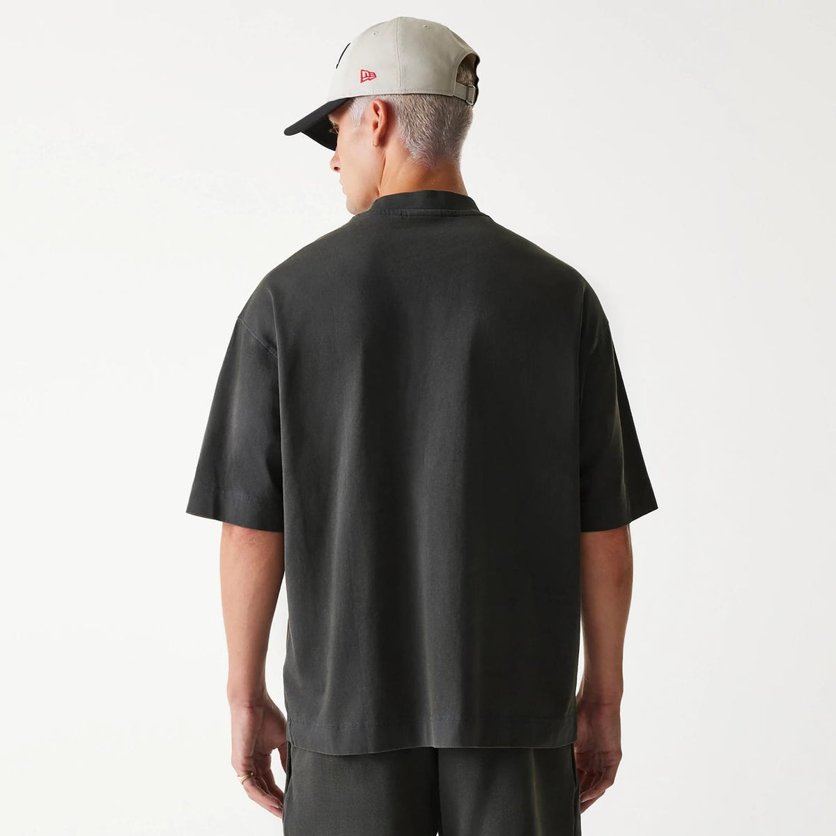 Chicago Bulls NBA Washed Grey Box T-Shirt-klyvox