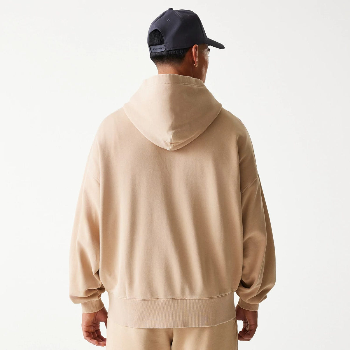 Chicago Bulls NBA Washed Beige Full Zip Hoodie-klyvox
