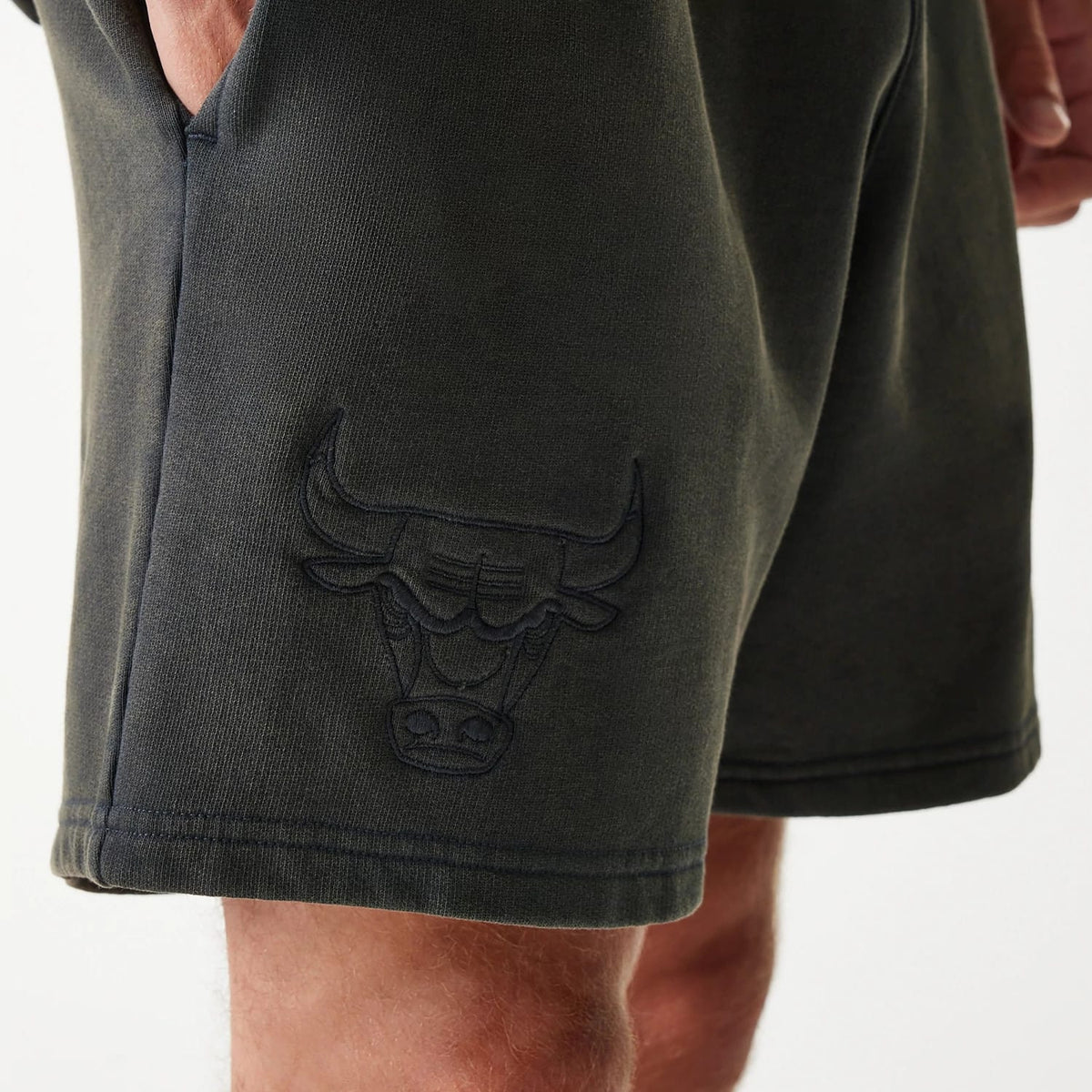 Chicago Bulls NBA Washed Grey Shorts-klyvox
