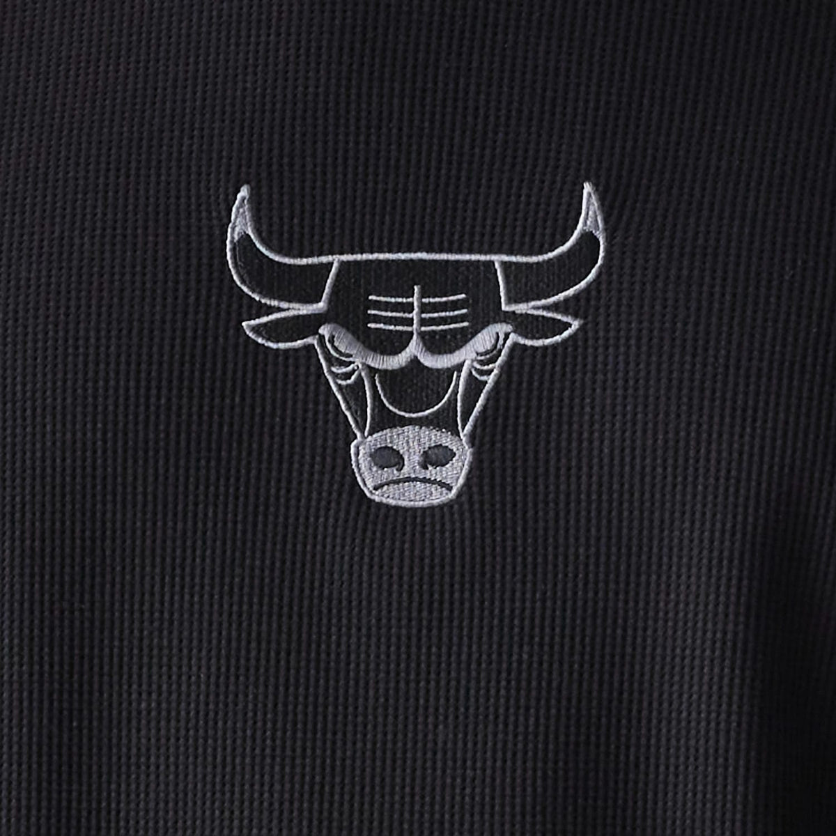 Chicago Bulls NBA Waffle Black Oversized T-Shirt-klyvox