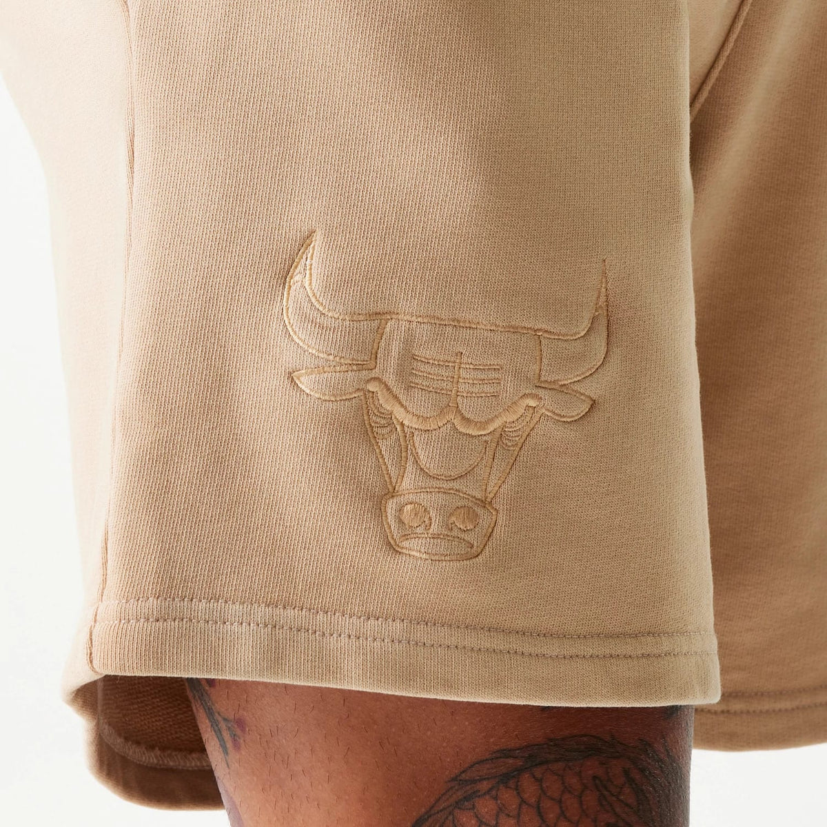 Chicago Bulls NBA Washed Beige Shorts-klyvox