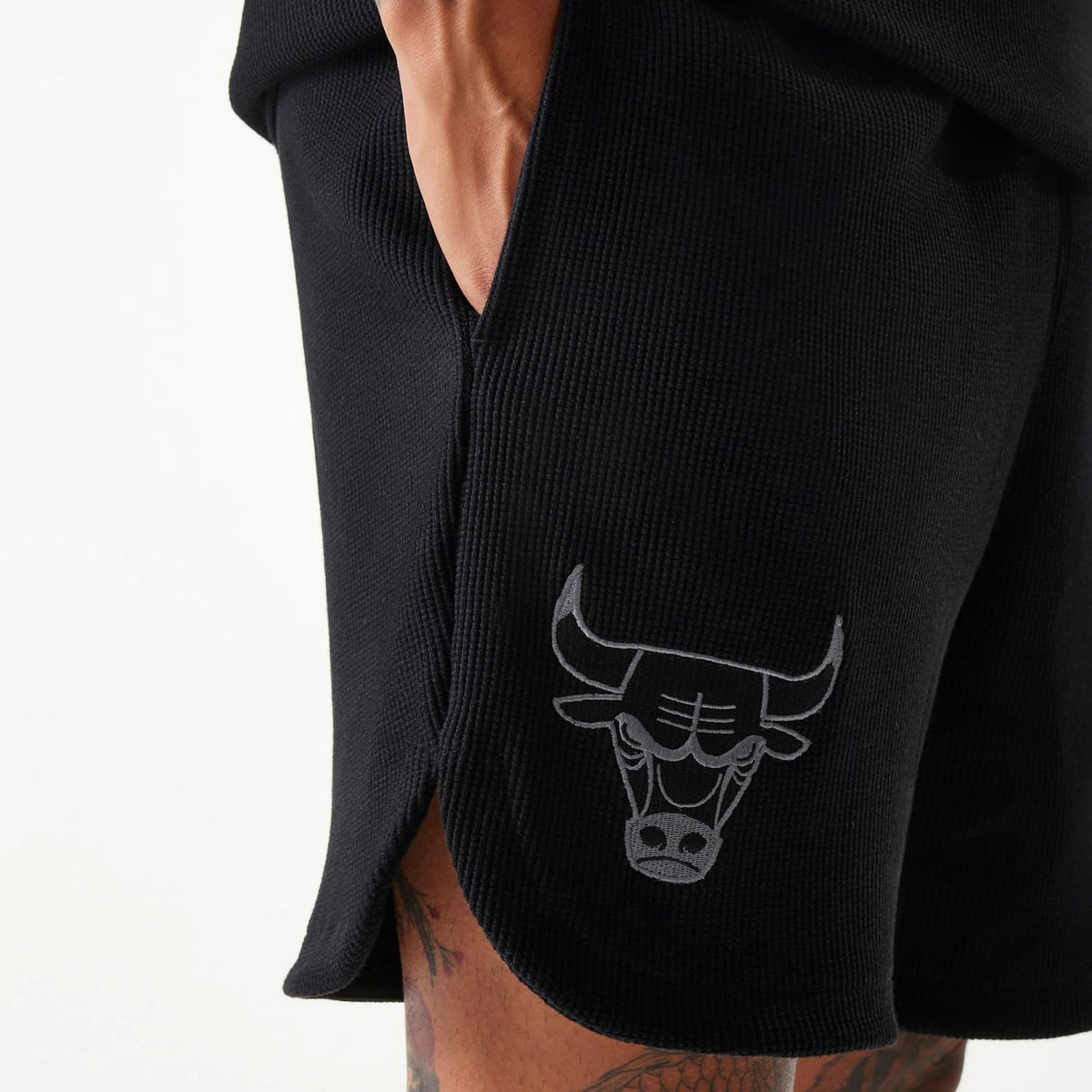Chicago Bulls NBA Waffle Black Shorts-klyvox