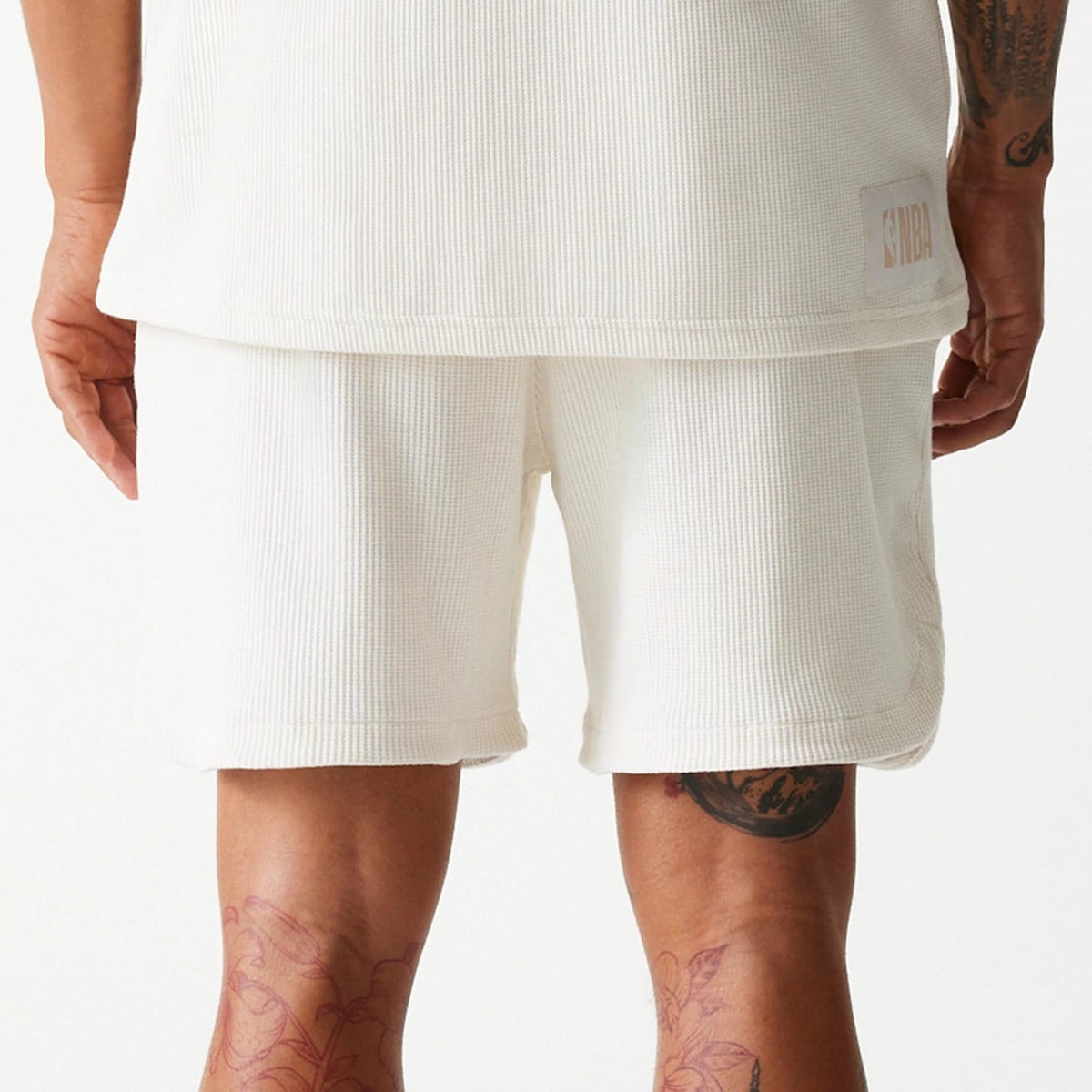 Boston Celtics NBA Waffle Open White Shorts-klyvox