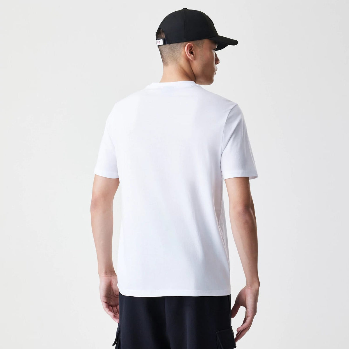 Chicago Bulls NBA Stack Wordmark White T-Shirt-klyvox