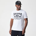 Las Vegas Raiders NFL Stack Arch Logo White T-Shirt-klyvox