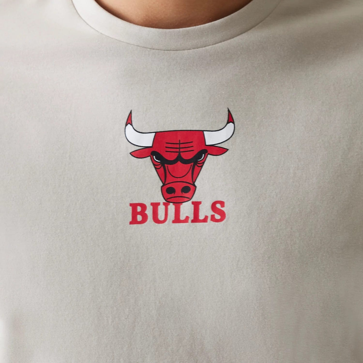 Chicago Bulls NBA Logo Cream T-Shirt-klyvox