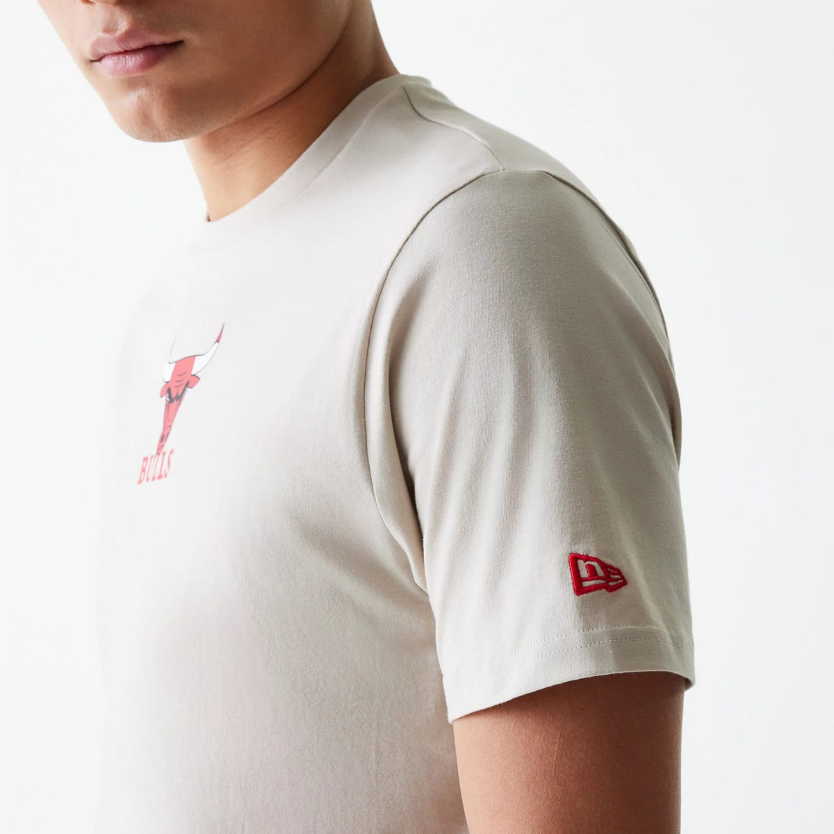 Chicago Bulls NBA Logo Cream T-Shirt-klyvox