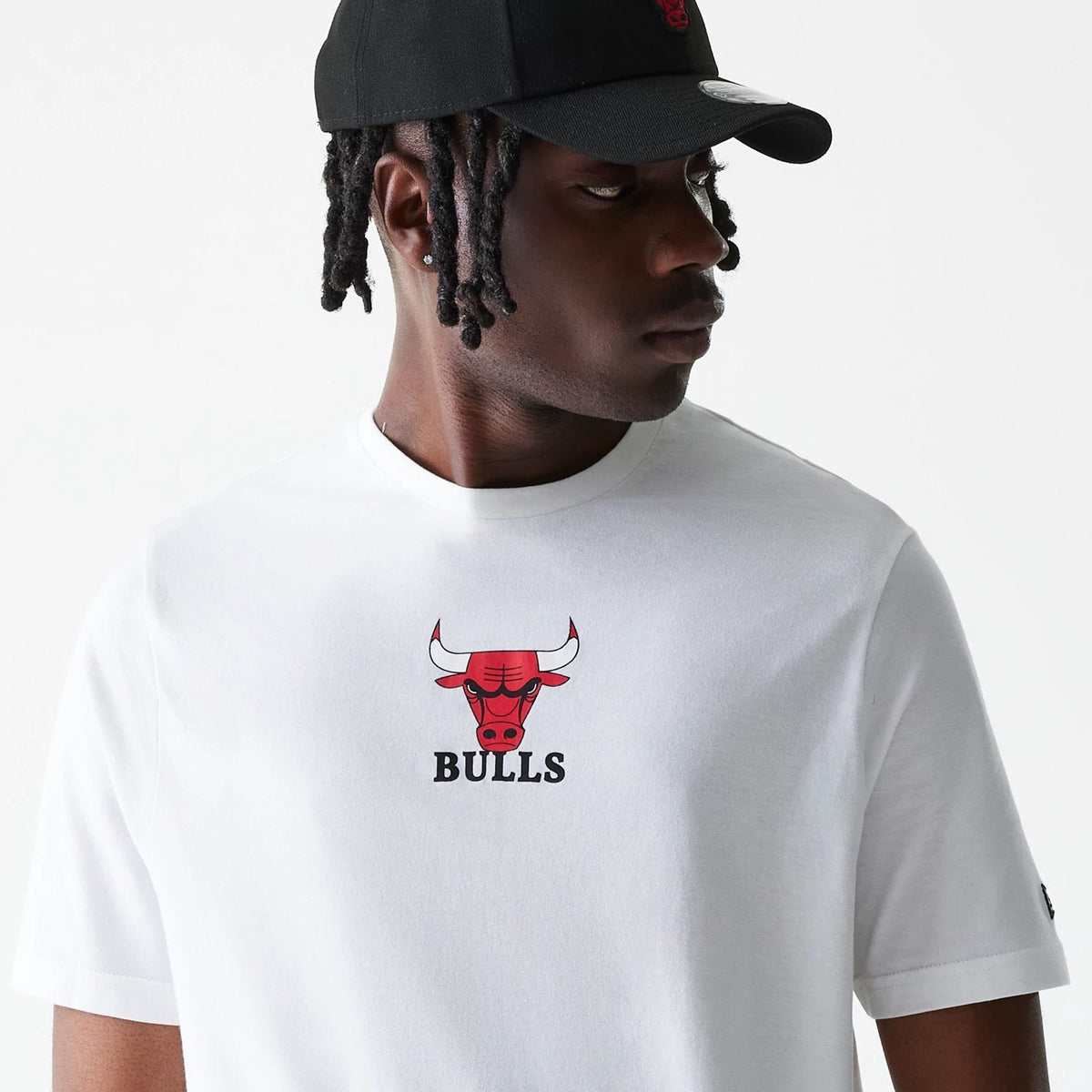 Chicago Bulls NBA Logo White T-Shirt-klyvox