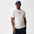 New York Yankees MLB Logo Cream T-Shirt-klyvox