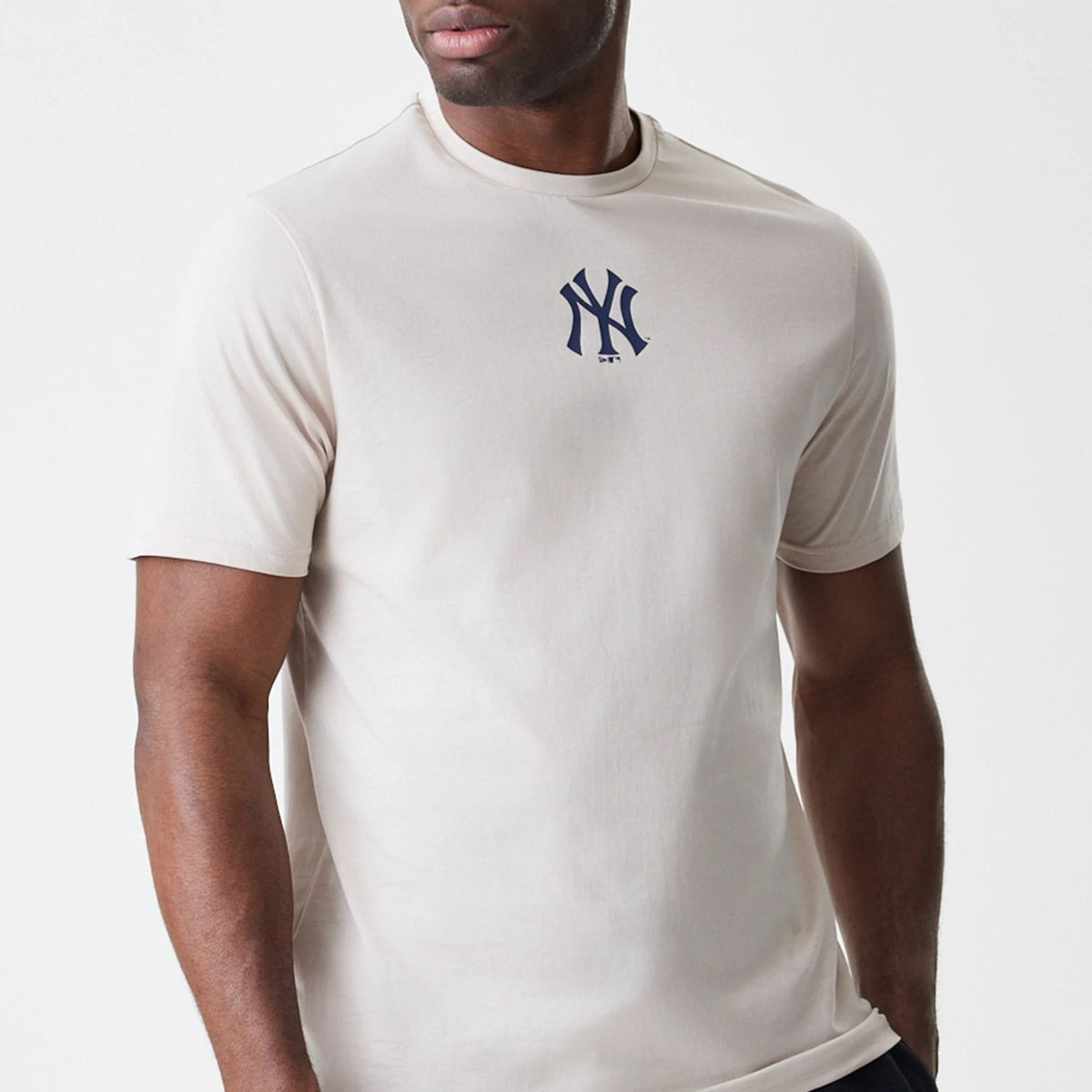 New York Yankees MLB Logo Cream T-Shirt-klyvox