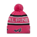 Alpine Racing Youth Replica Jack Doohan Pink Cuff Knit Beanie Hat-klyvox