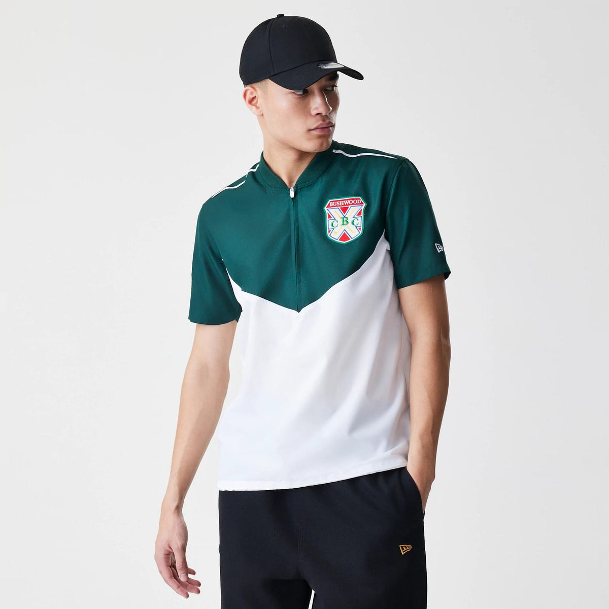 Caddyshack BushWood White 1/4 Zip Polo T-Shirt-klyvox