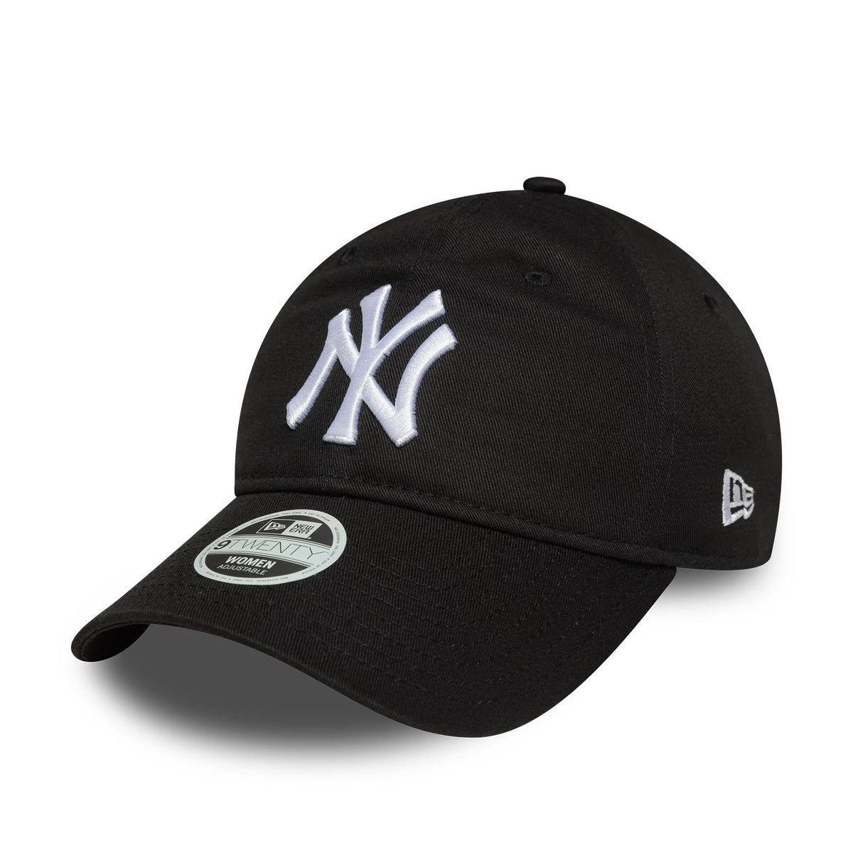 New York Yankees Womens MLB League Essential Black 9TWENTY Adjustable Cap-klyvox