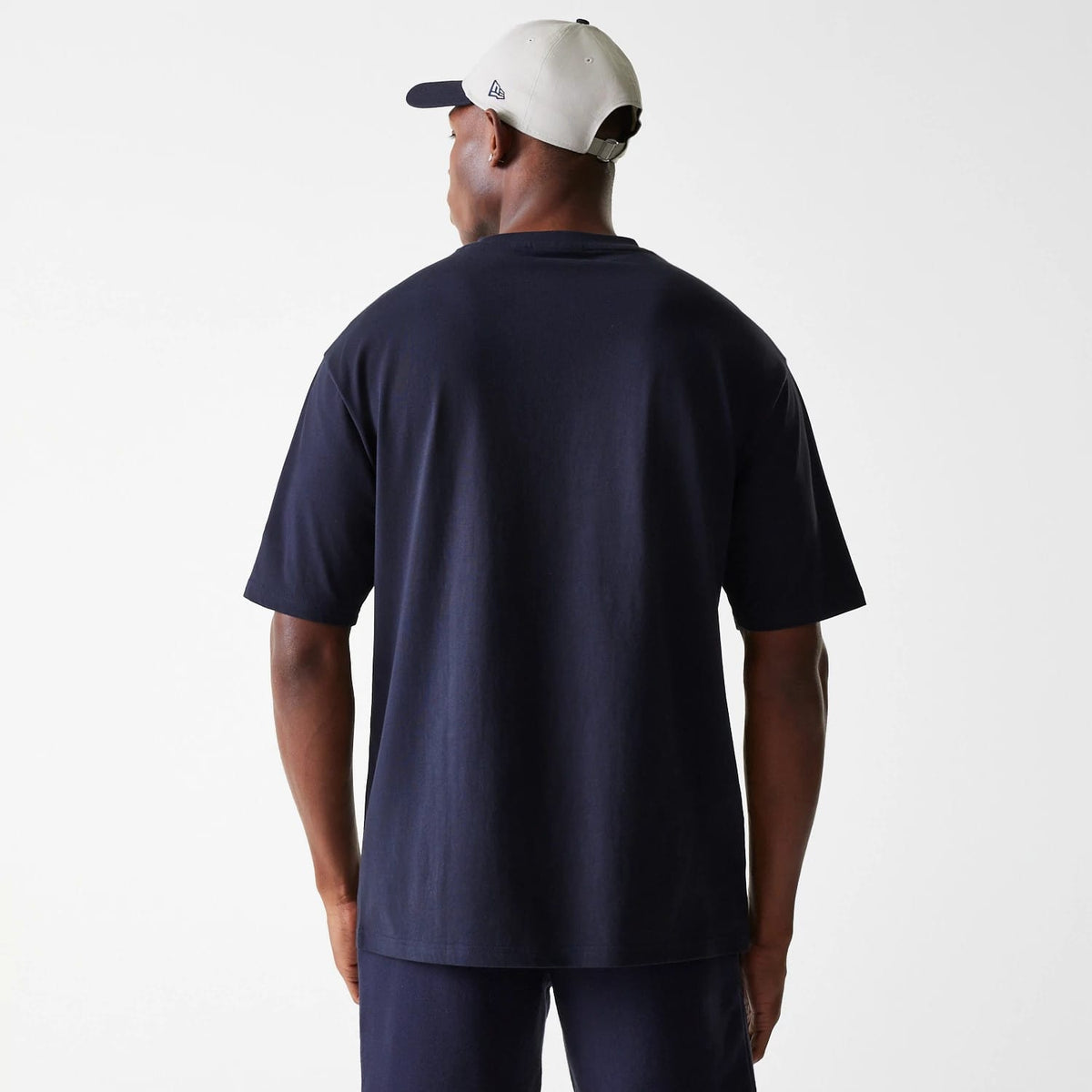 New York Yankees MLB League Essential Navy Oversized T-Shirt-klyvox