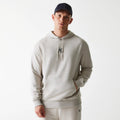 New York Yankees MLB League Essential Midi French Terry Cream Oversized Pullover Hoodie-klyvox