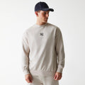 New York Yankees MLB League Essential French Terry Cream Crew Neck Sweater-klyvox
