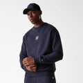 New York Yankees MLB League Essential French Terry Navy Crew Neck Sweater-klyvox