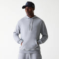 New York Yankees MLB League Essential Midi French Terry Grey Oversized Pullover Hoodie-klyvox