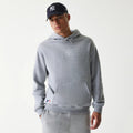 New York Yankees MLB League Essential Grey Oversized Pullover Hoodie-klyvox