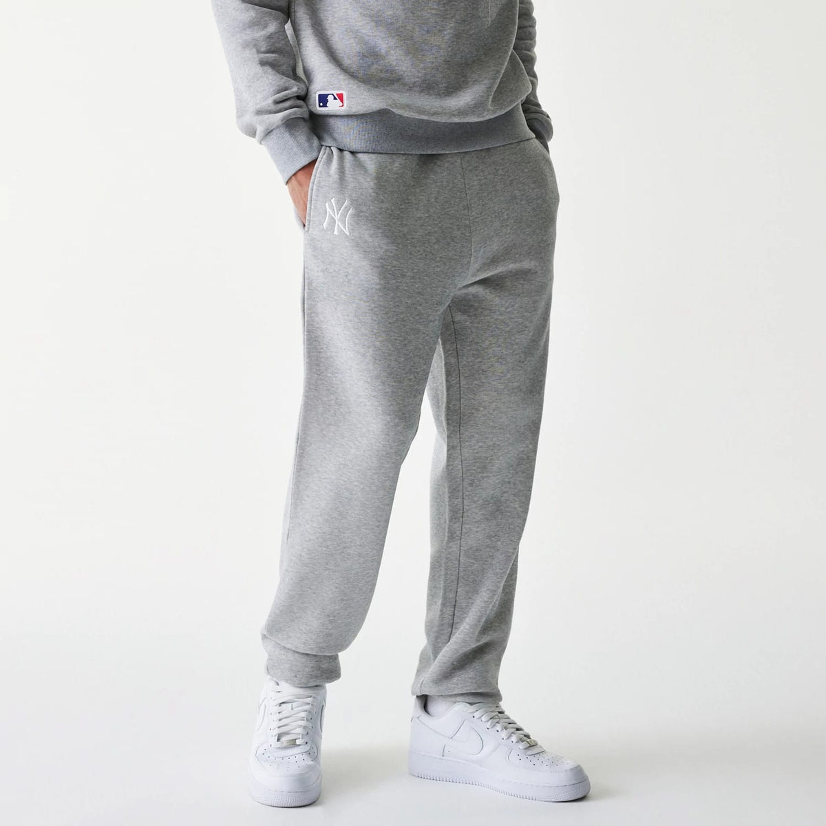 New York Yankees MLB League Essential Grey Joggers-klyvox