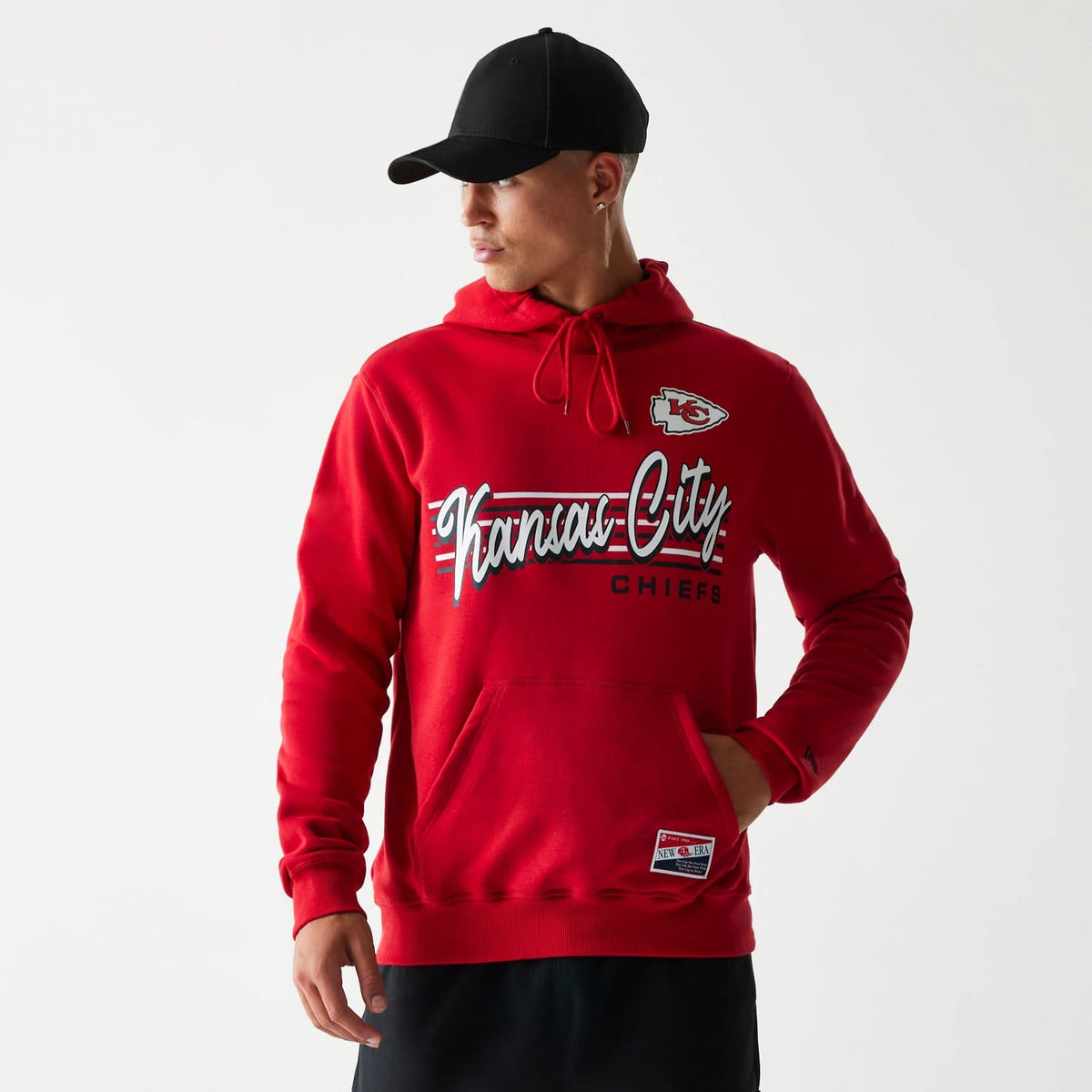 Kansas City Chiefs NFL Throwback Red Pullover Hoodie-klyvox