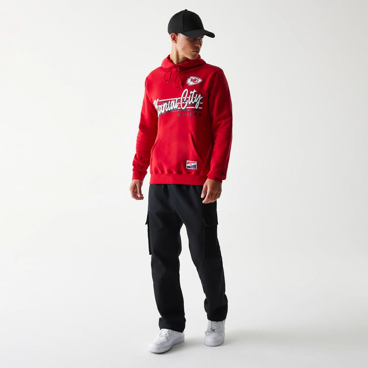 Kansas City Chiefs NFL Throwback Red Pullover Hoodie-klyvox