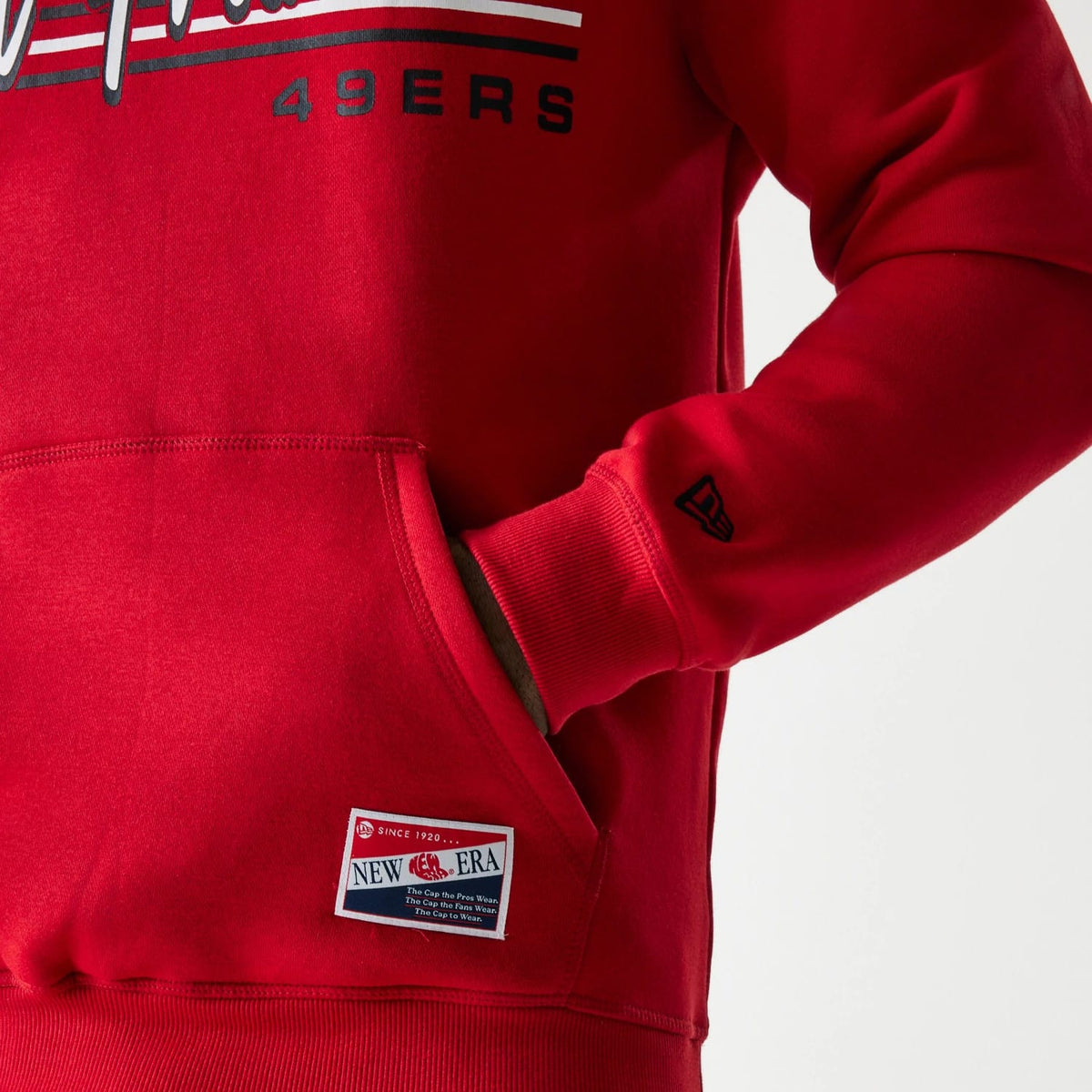 San Francisco 49ers NFL Throwback Red Pullover Hoodie-klyvox