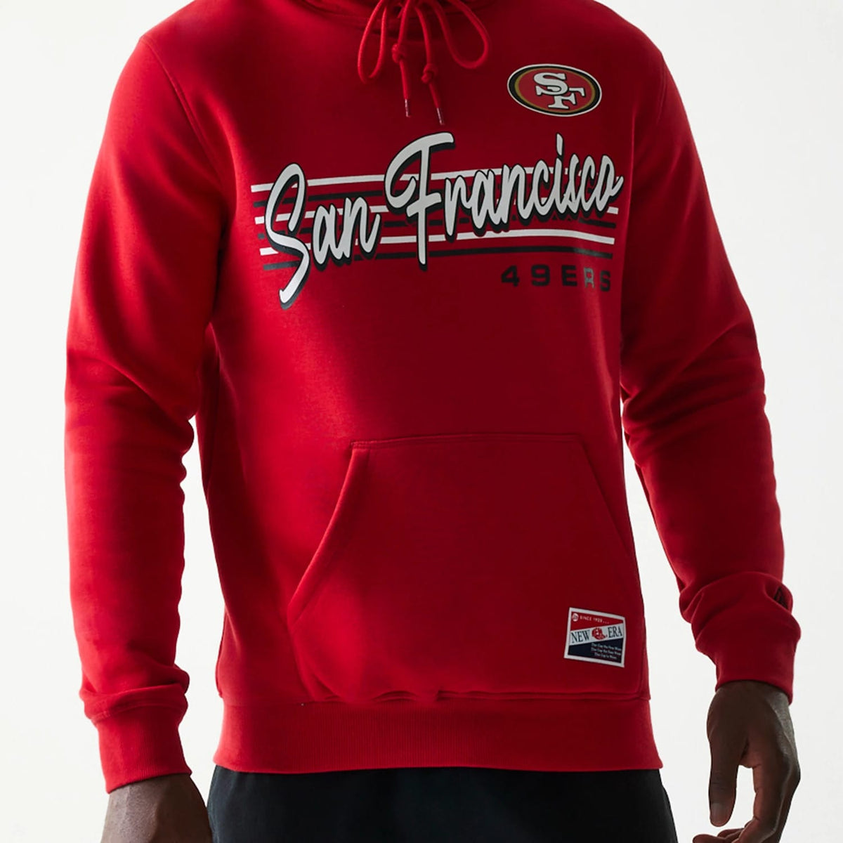 San Francisco 49ers NFL Throwback Red Pullover Hoodie-klyvox
