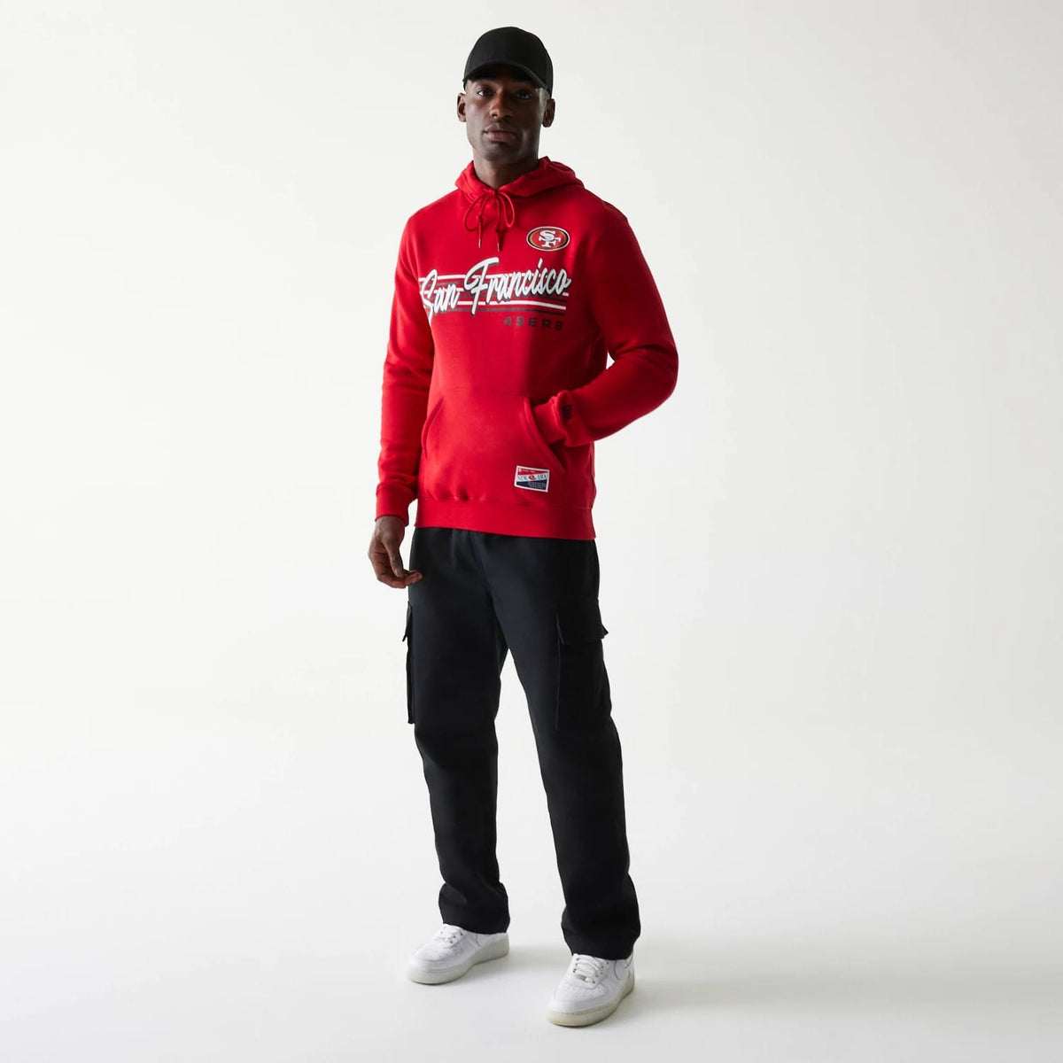 San Francisco 49ers NFL Throwback Red Pullover Hoodie-klyvox