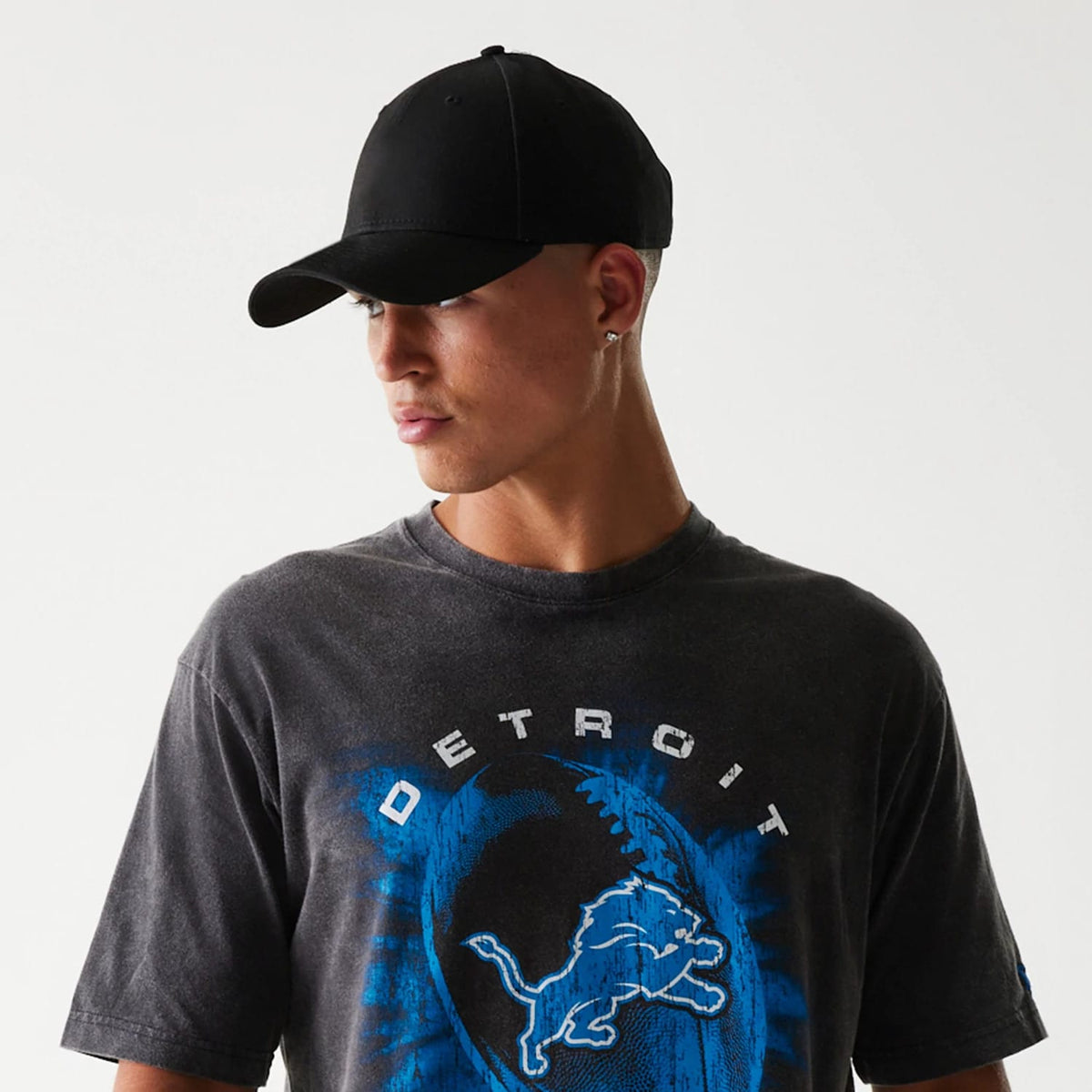 Detroit Lions NFL Sport Night Black T-Shirt-klyvox