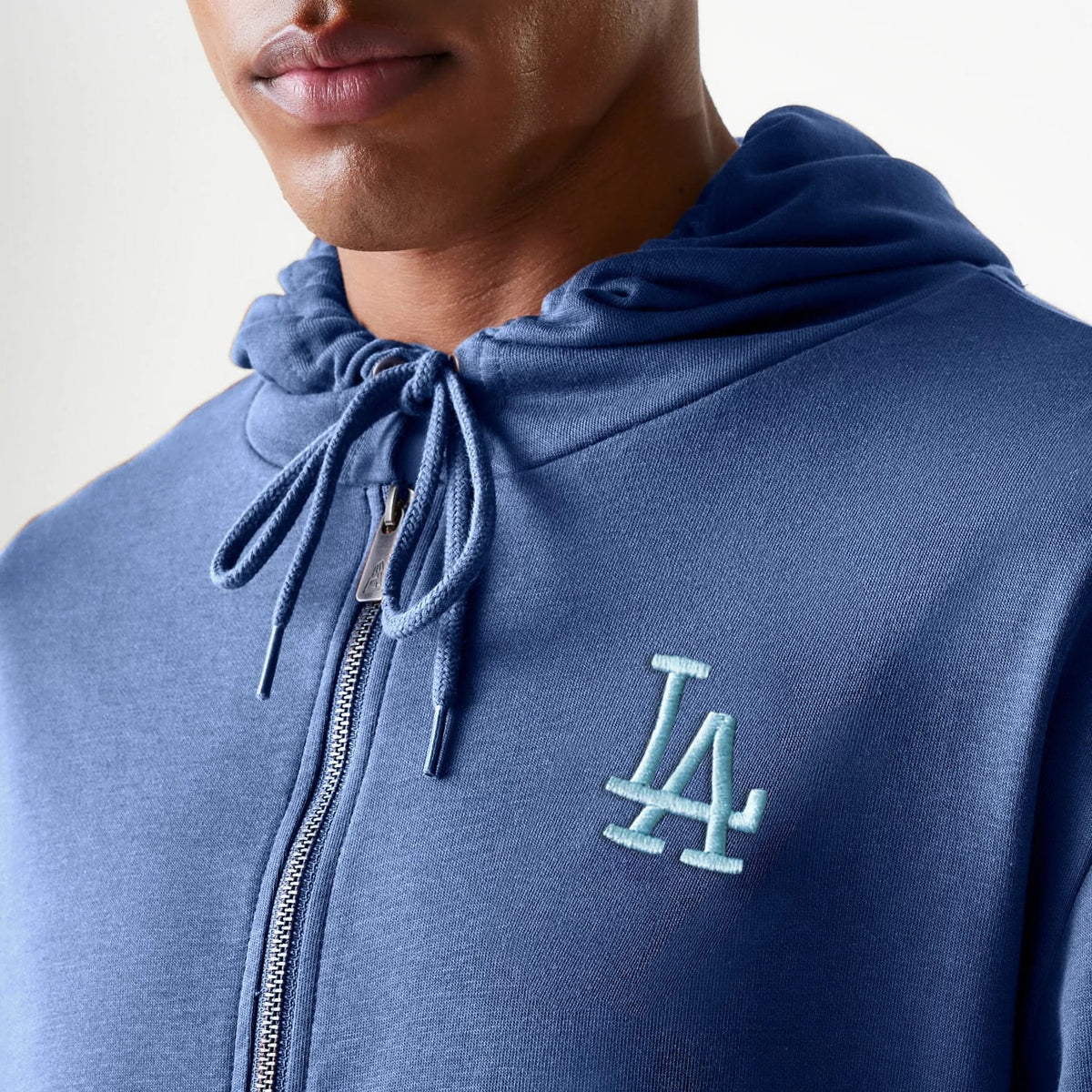 LA Dodgers MLB Midi League Essential Dark Blue Oversized Full Zip Hoodie-klyvox