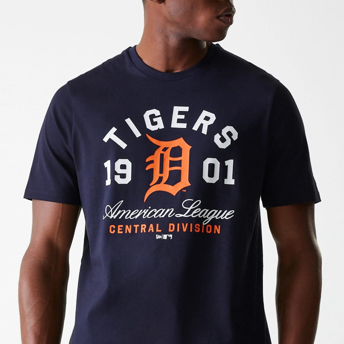 Detroit Tigers MLB Wordmark Navy T-Shirt-klyvox