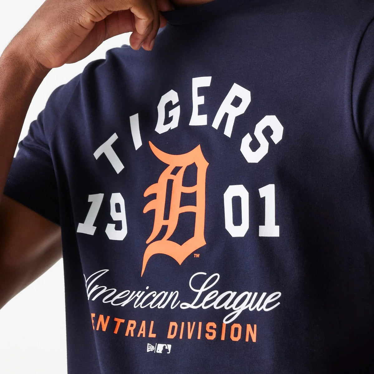 Detroit Tigers MLB Wordmark Navy T-Shirt-klyvox