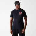 Chicago Bulls NBA Photographic Print Black T-Shirt-klyvox